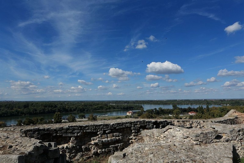 塞尔维亚首都贝尔格莱德和萨瓦河