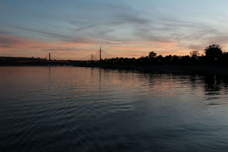 塞尔维亚首都贝尔格莱德和萨瓦河