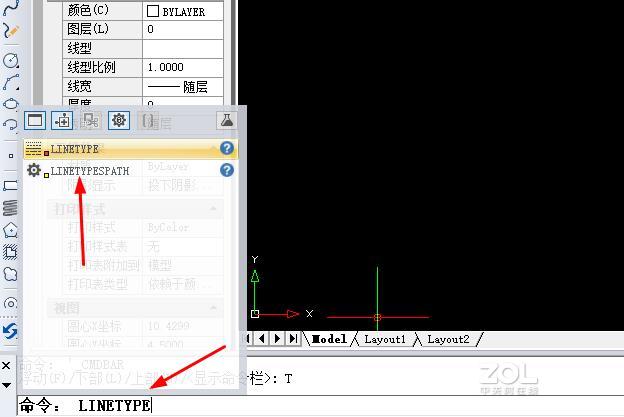 CAD图纸中虚线线型颜色怎么修改？