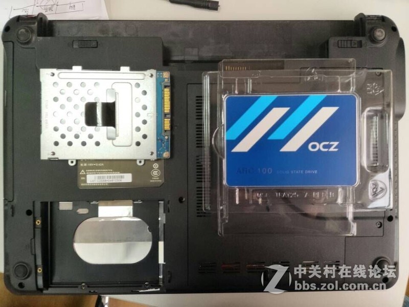 昨晚成功给我的K480A换了SSD~~