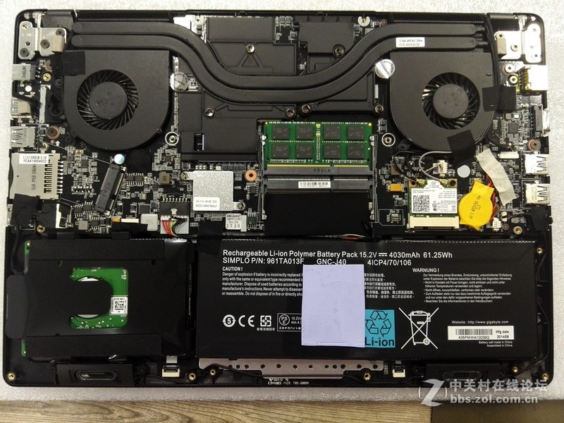 动动手，给我的P34K拆机图，加SSD,一步到位