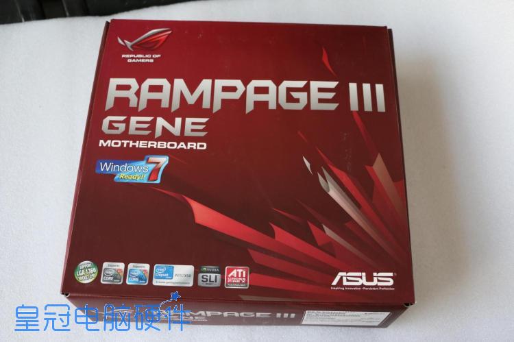 全新华硕Rampage III GENE X58玩家国度主板 R3G 1366针支持X5650