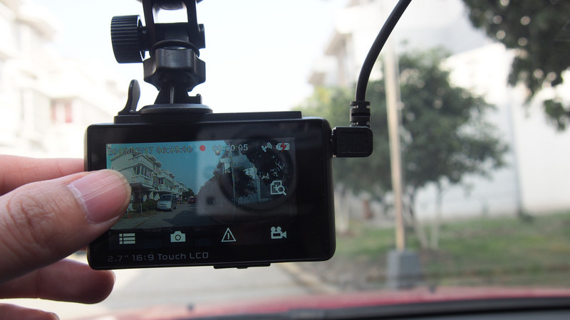 【惠普 F800G行车记录仪  试用二】功能强劲 一触即发