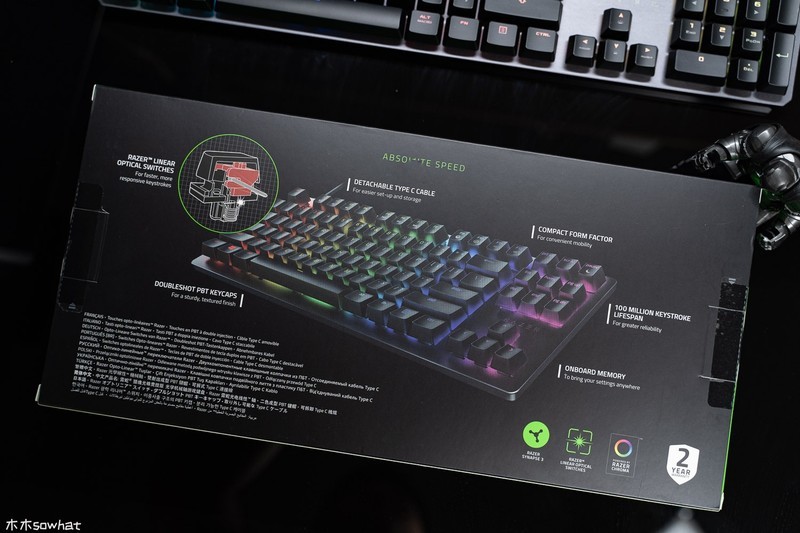 快如闪电——雷蛇猎魂光蛛竞技版光轴机械键盘体验