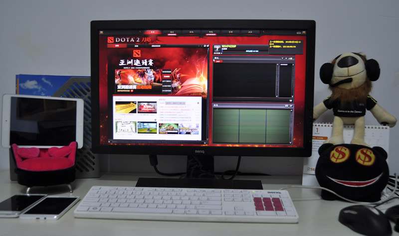新入RTS专用显示器RL2455HM，试手DOTA2