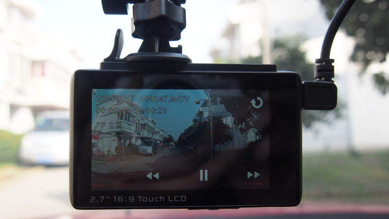 【惠普 F800G行车记录仪  试用二】功能强劲 一触即发