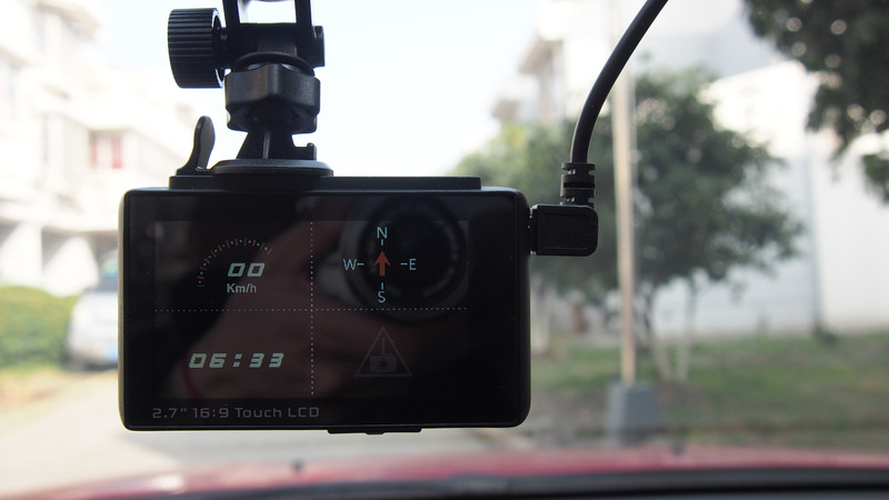 【惠普 F800G行车记录仪  试用二】功能强劲 一触即发