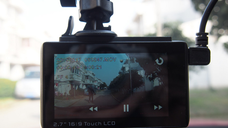 【惠普 F800G行车记录仪  试用二】功能强劲 一触即发