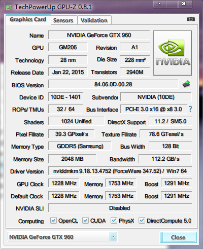 本命年就得上大红，耕升GTX960关羽版Plus理论性能能测