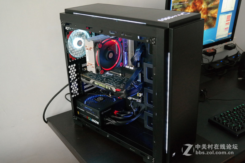 流线型RGB信仰灯！Tt夜魔钢化玻璃机箱评测装机体验