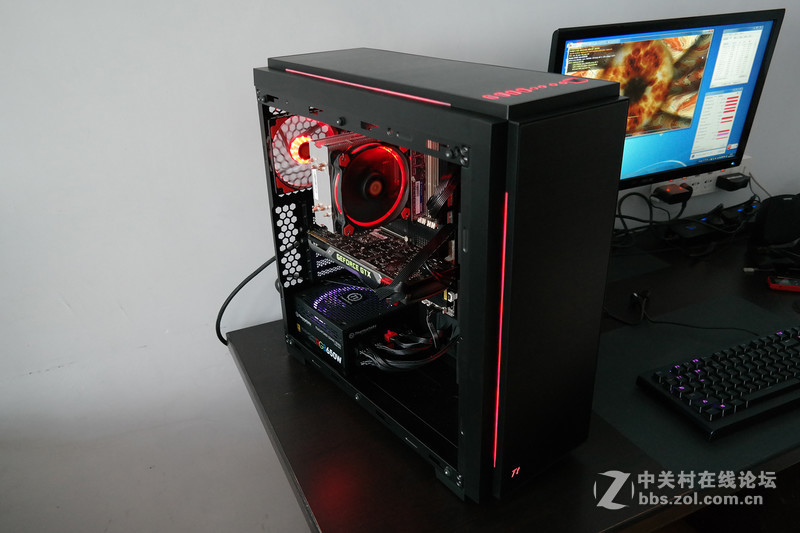 流线型RGB信仰灯！Tt夜魔钢化玻璃机箱评测装机体验