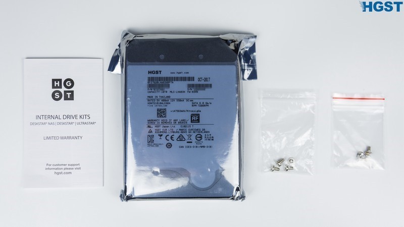 #超大容量 自由存储＃HGST DESKSTAR NAS硬盘（10TB）的产品开箱&外观展示