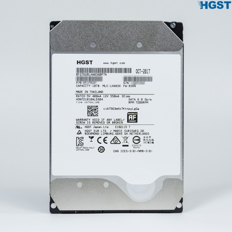 #超大容量 自由存储＃HGST DESKSTAR NAS硬盘（10TB）的产品开箱&外观展示