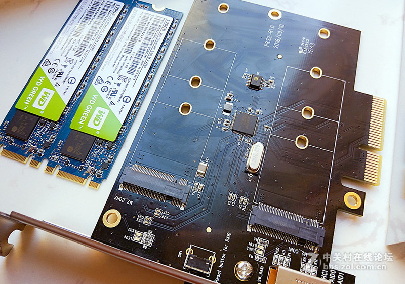 强强联手打造最强存储——ORICO PRS2磁盘阵列卡+西部数据Green固态硬盘体验