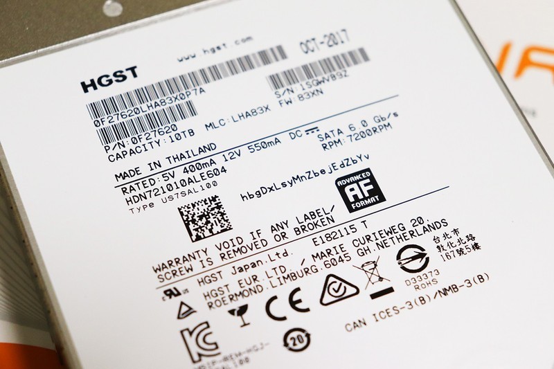 #超大容量 自由存储＃再也不愁空间不够了，HGST 10TB NAS硬盘开箱、简测篇