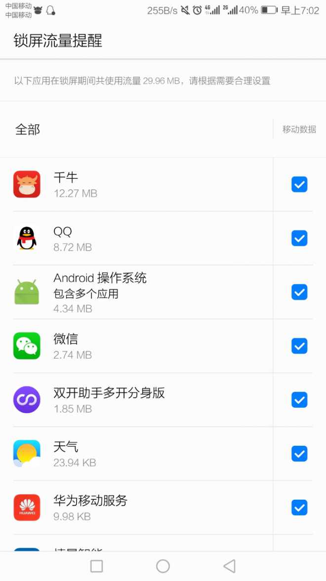 流量啊流量，费啊，一晚20多MB