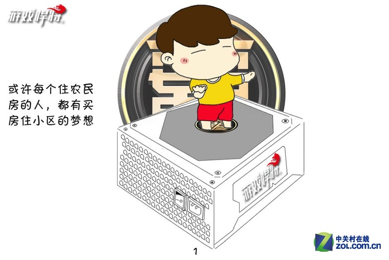 奋斗努力 游戏悍将霸道6 R550电源图赏