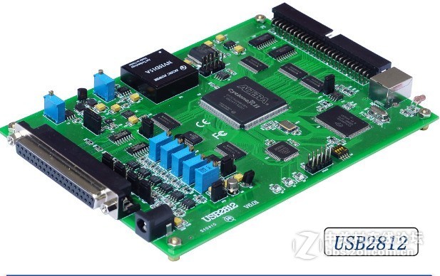 北京阿尔泰厂家全新USB2812数据采集卡12位250K的AD带缓存DADIO热销