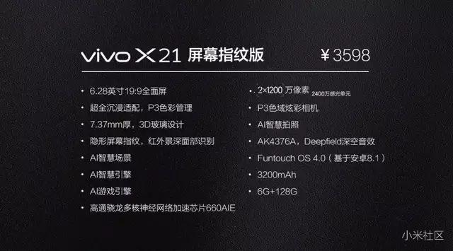 大家肿么看刚刚在乌镇发布的 vivo X21