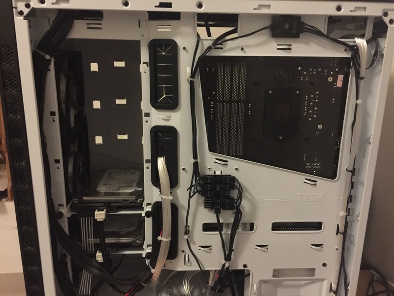 小牛试刀定制线，自学机箱背部走线