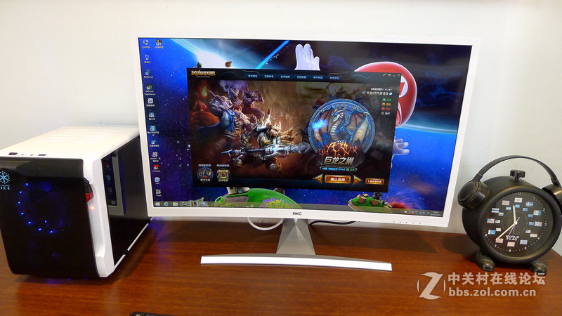 桌面大屏实力派，HKC C320曲面显示器！