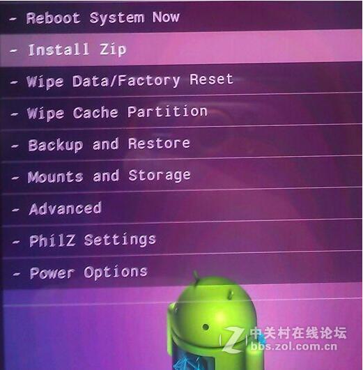 老司机绕：Recovery中英文界面中的功能对照