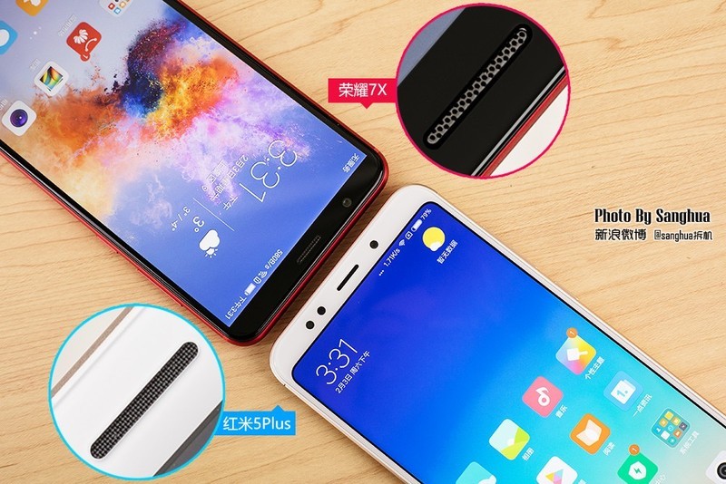 [By Sanghua拆机] 最美拆机，荣耀7X 红米5Plus对拆。