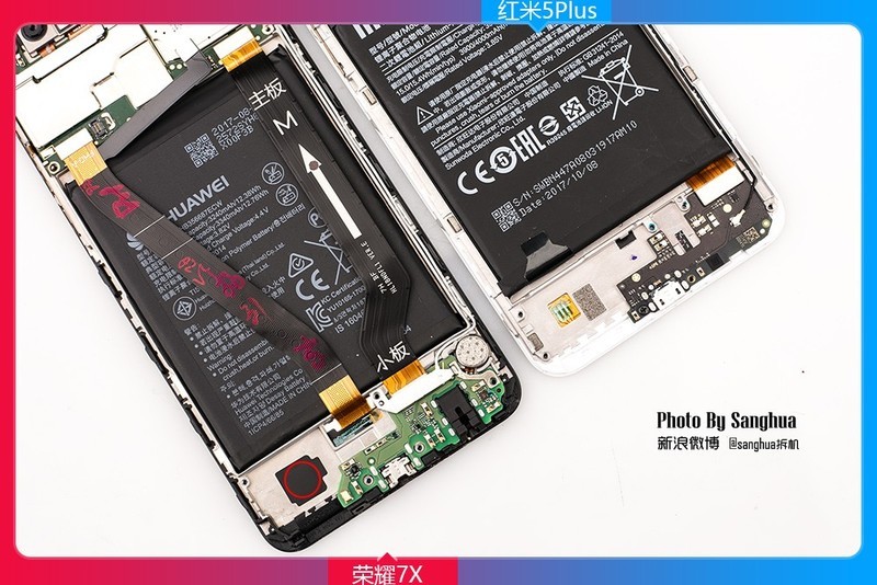 [By Sanghua拆机] 最美拆机，荣耀7X 红米5Plus对拆。