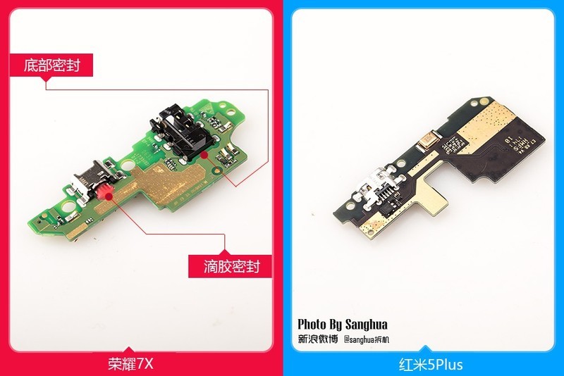 [By Sanghua拆机] 最美拆机，荣耀7X 红米5Plus对拆。