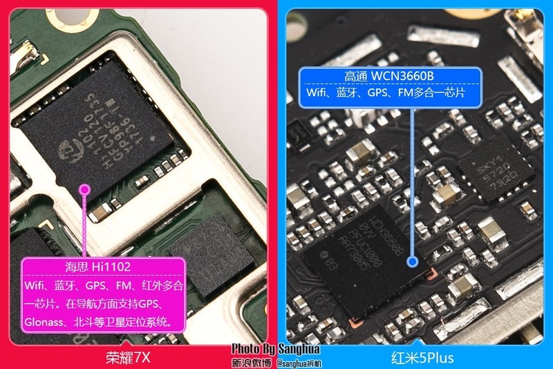 [By Sanghua拆机] 最美拆机，荣耀7X 红米5Plus对拆。