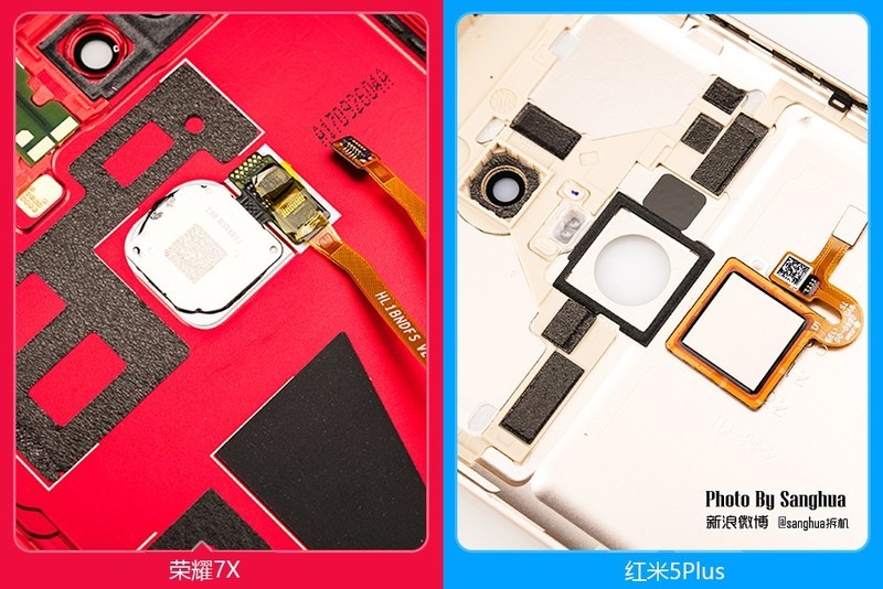 [By Sanghua拆机] 最美拆机，荣耀7X 红米5Plus对拆。