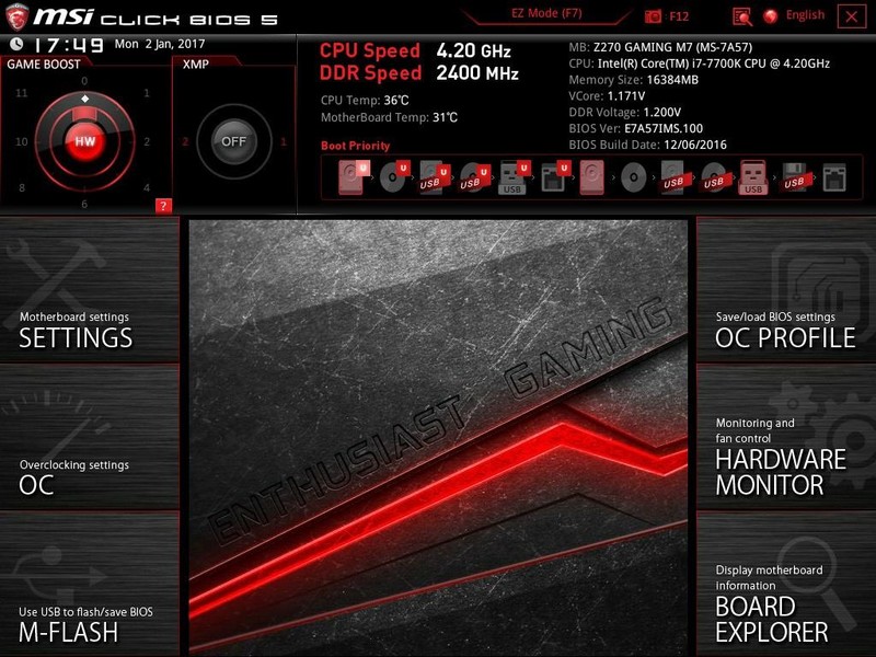 新年就用新电脑，Intel i7-7700K + Z270 首发装机！