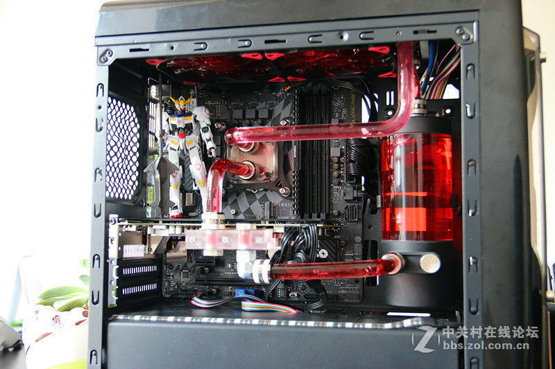 机箱水冷一条龙 鑫谷极光刃水冷装机流程