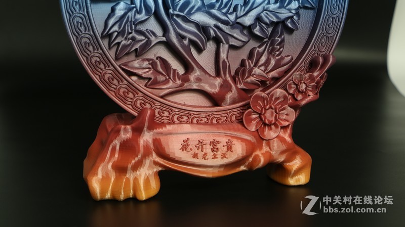 A8——3D打印渐变色花开富贵模型