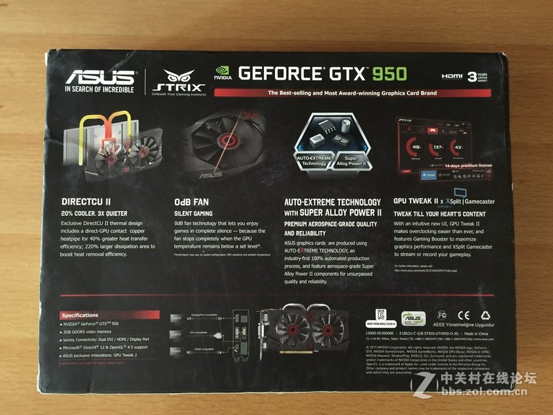 入门级首选，华硕猛禽STRIX-GTX950