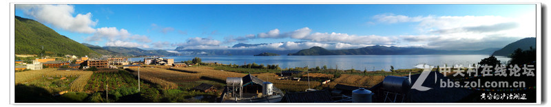 华为荣耀6plus全景模式拍泸沽湖