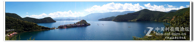 华为荣耀6plus全景模式拍泸沽湖