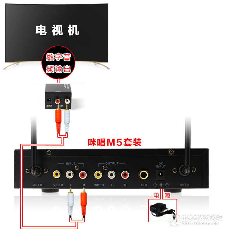 长虹55G6智能电视接咪唱麦克风k歌插家庭ktv话筒唱歌