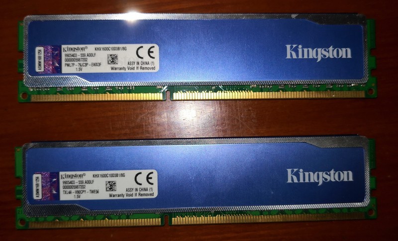 降价出了，金士顿HyperX  8g ddr3 1600 自用内存，保无病无修