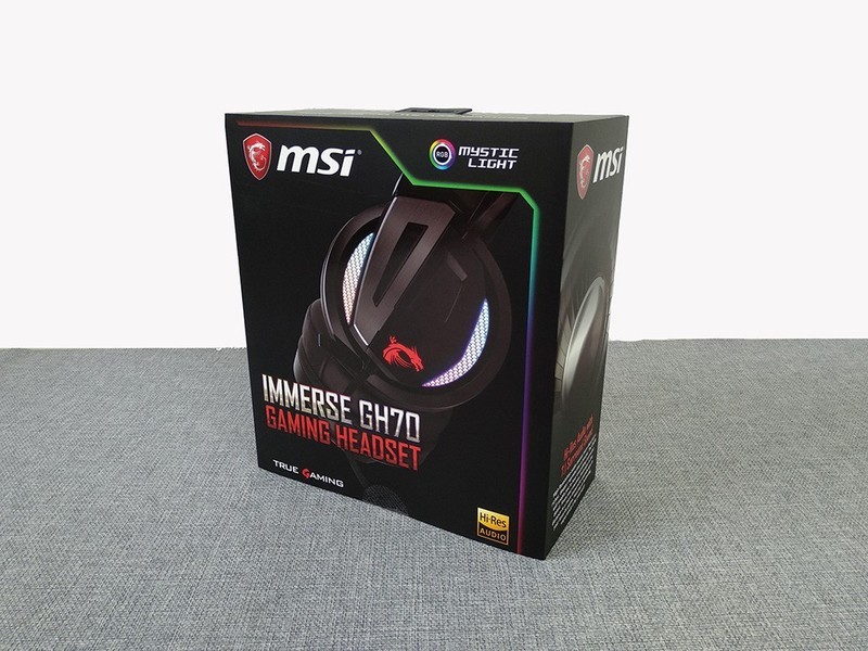 小金标、RGB、7.1声道，微星MSI GH70电竞游戏耳机上手简评