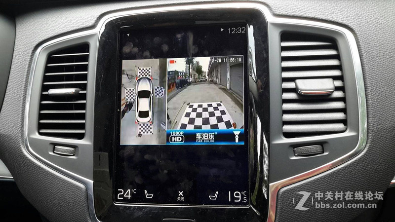 沃尔沃安装车泊乐360度全景行车记录仪作业过程及效果