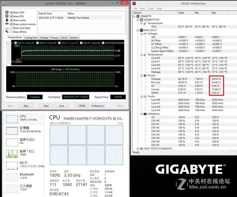 GIGABYTE P37X烧机分享与Smart update介绍