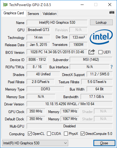Core i3-6100/6300/6320处理器测试