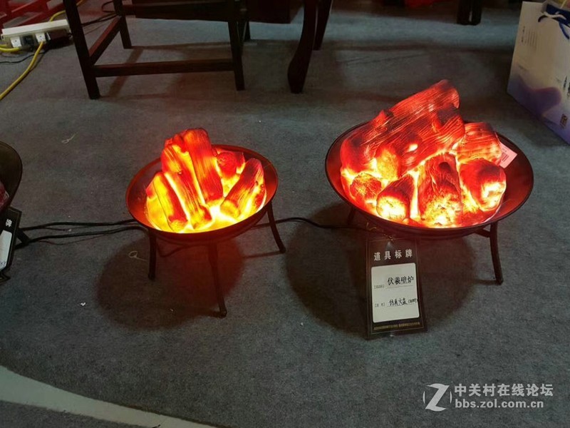 旅游景区大峡谷主题公园篝火晚会伏羲3d壁炉仿真假火盆设计效果