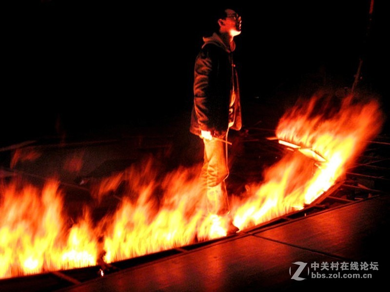 旅游景区大峡谷主题公园篝火晚会伏羲3d壁炉仿真假火盆设计效果