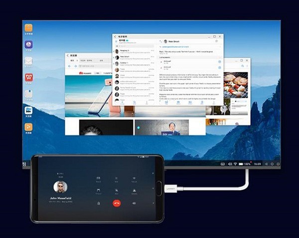 不止徕卡三摄，华为P20通过Type-C转HDMI线还能秒连投影仪/电视