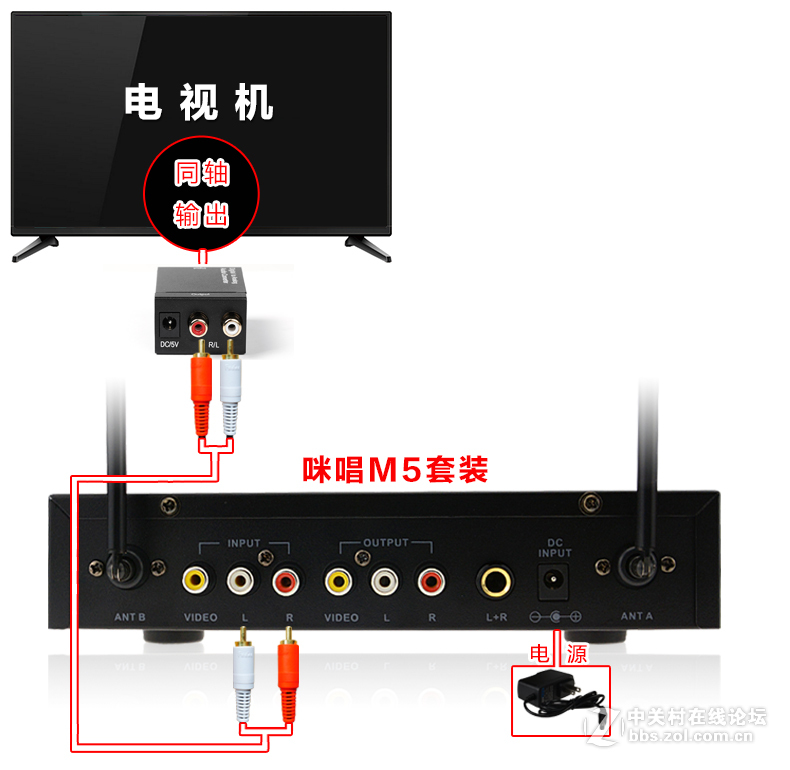 先锋LED-50B560P智能电视接麦克风k歌插咪唱话筒卡拉ok唱歌