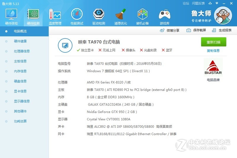 FX 8320散热问题求助！