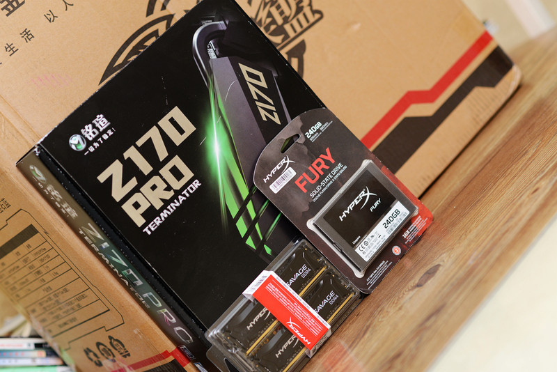 如愿以偿，金士顿DDR4对条、铭瑄Z170和金河田超越II攒机
