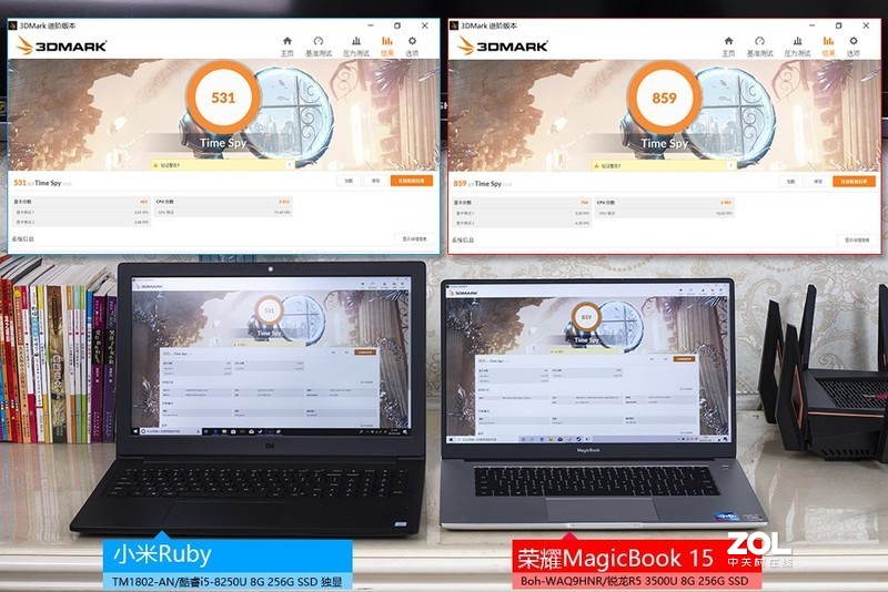 荣耀 MagicBook15锐龙版 小米 Ruby笔记本深入对比